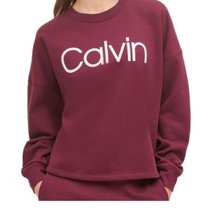 calvin klein ladies logo sweatshirt